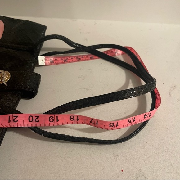 Kenneth Jay Lane 80s Gold Jeweled Snake Black Statement Purse, Rare - Picture 9 of 11